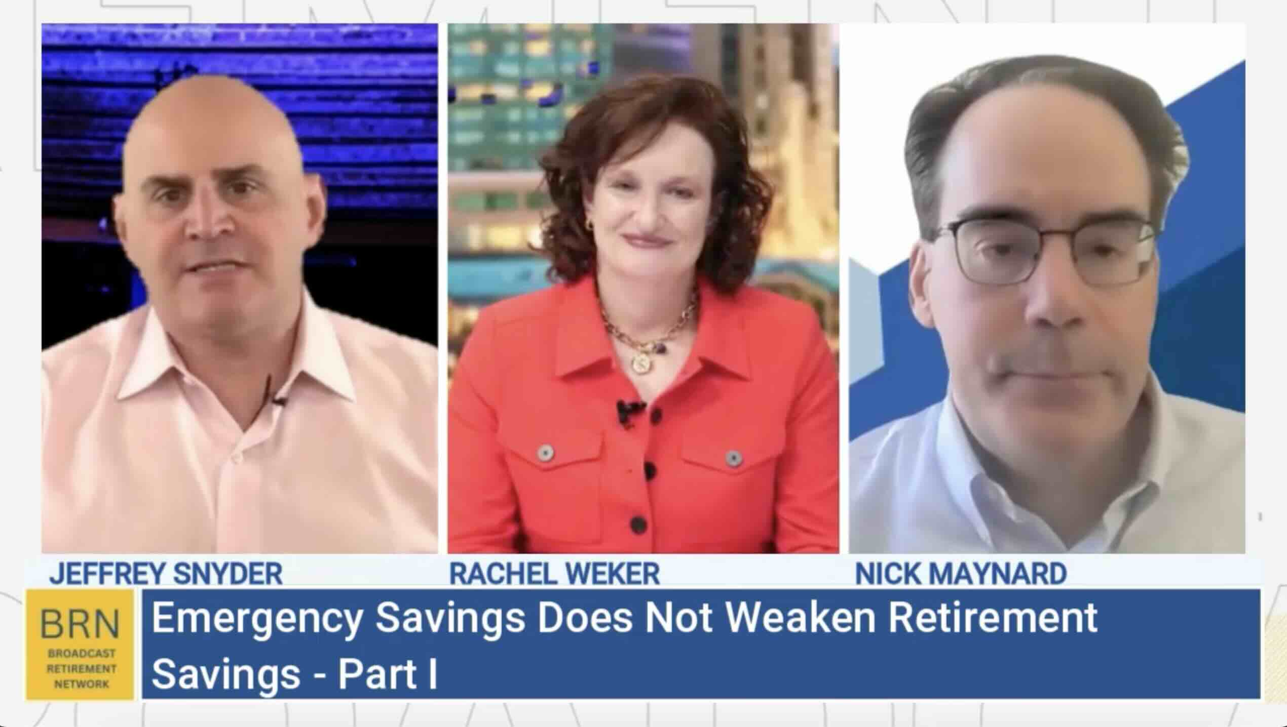 Emergency Savings Does Not Weaken Retirement Savings